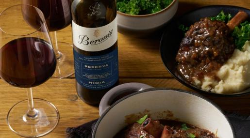 Rioja Braised Lamb Shanks with Beronia Rioja Reserva